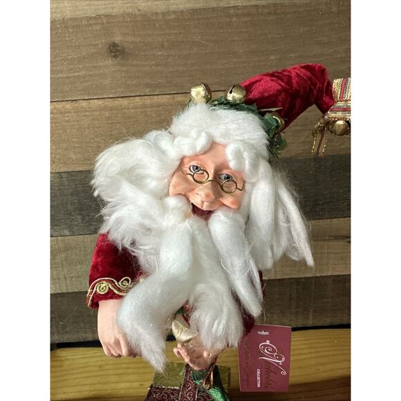 Nicholas Collection by Season's Design Elf Santa Fairy Stocking Holder 16" -flaw - Picture 2 of 7